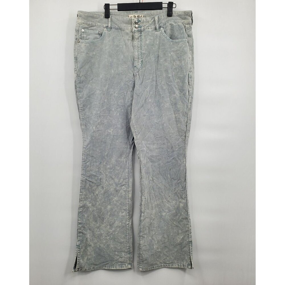 We The Free CRVY Foxy Lady Velvet Bootcut Pants Women Size 35